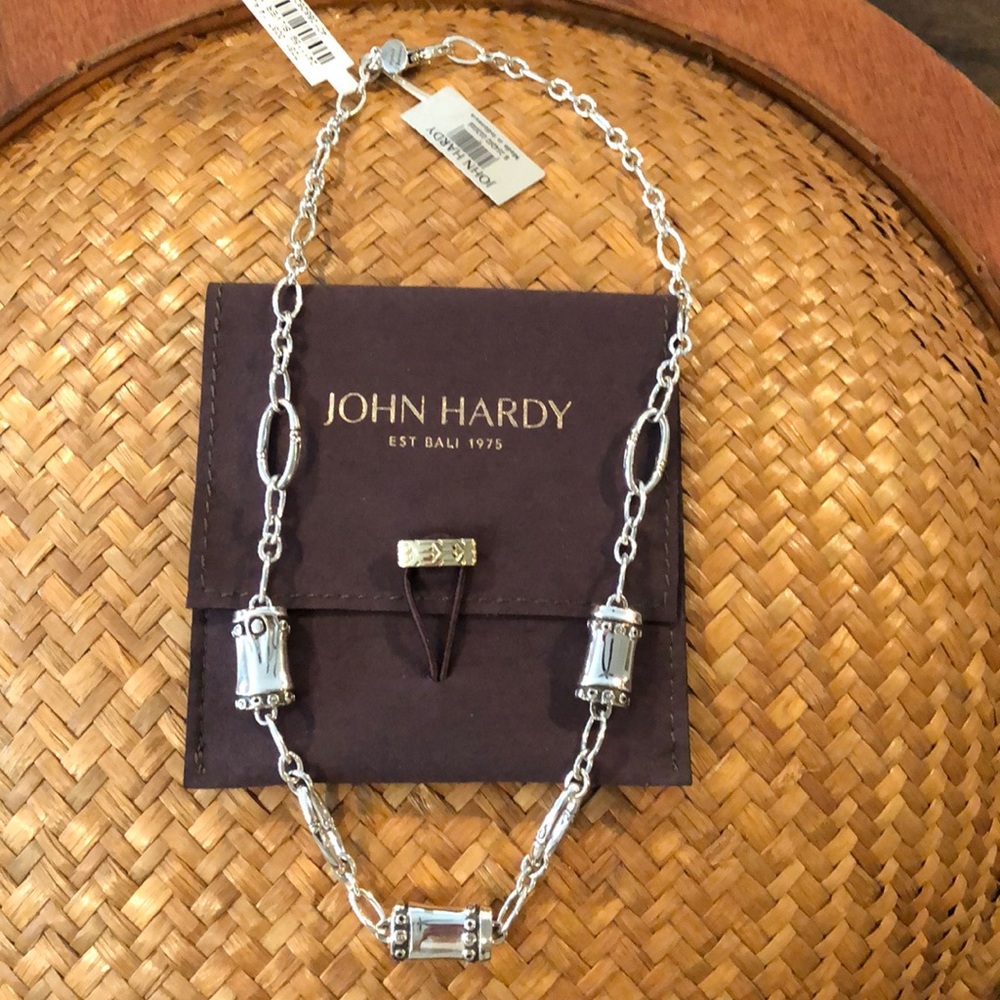John Hardy Sterling Silver Bamboo Link Necklace